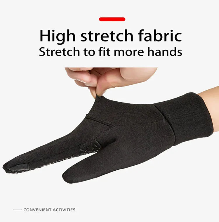 Guantes de Pesca Impermeables | Antideslizantes con Dedos Expuestos | Pantalla Táctil | Unisex