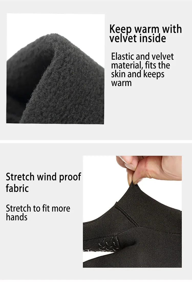 Guantes de Pesca Impermeables | Antideslizantes con Dedos Expuestos | Pantalla Táctil | Unisex