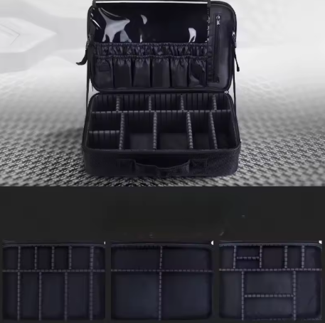 Bolsa de Pesca Multifuncional | Tela Oxford Impermeable | 3 Niveles con Correa y Funda para Carrito