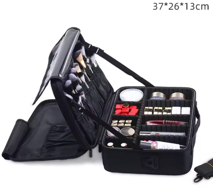 Bolsa de Pesca Multifuncional | Tela Oxford Impermeable | 3 Niveles con Correa y Funda para Carrito